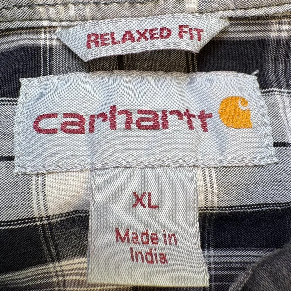 Carhartt Rugged Flex Plaid Work Shirt Relaxed Fit Men's XL - Picture 5 of 8